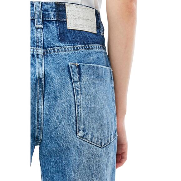 ONE TEASPOON Freebird High Waist Ankle Zip Distressed Crop Skinny Jeans - Picture 3 of 13